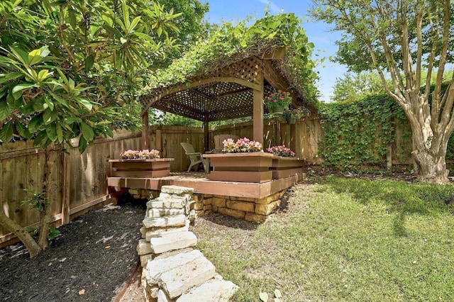 12600 Grimes Ranch Ct, Austin, TX 78732 - fenced backyard featuring a gazebo