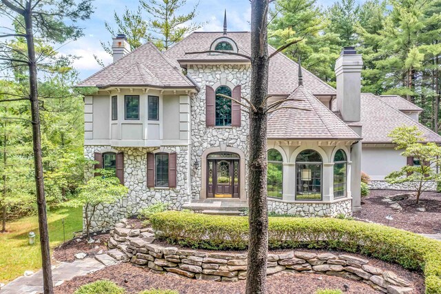 view of front of house featuring french doors