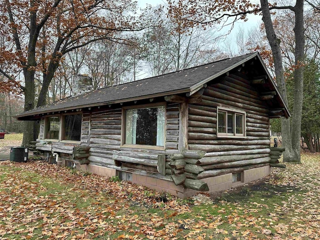 view of home's exterior with central AC