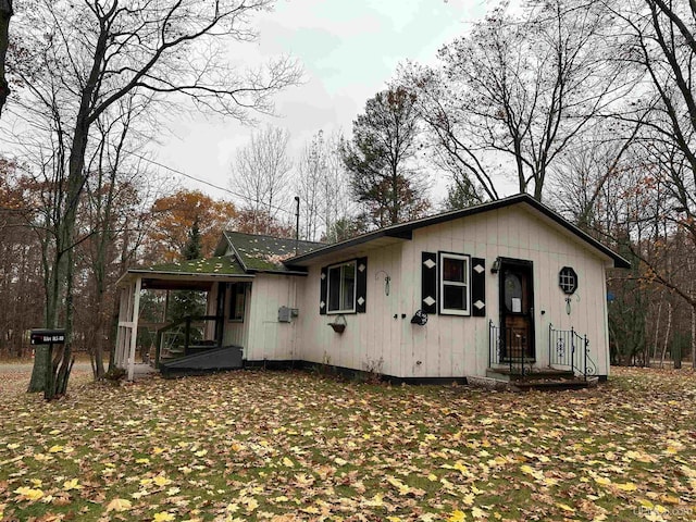 view of back of property