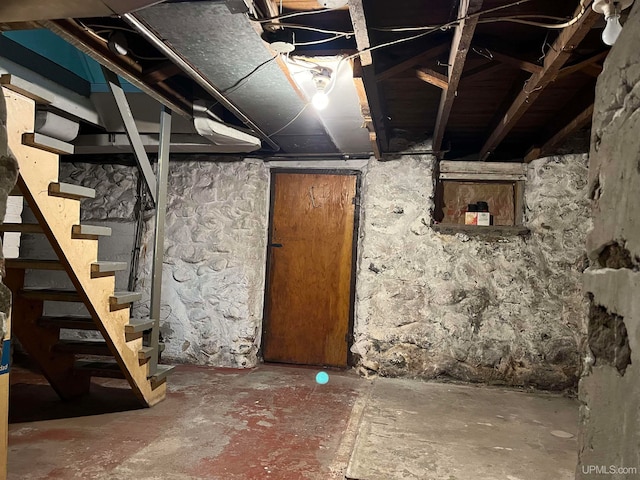 view of basement