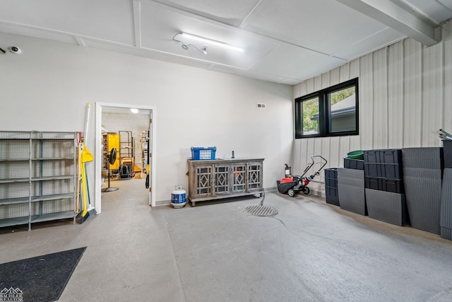 miscellaneous room featuring concrete floors