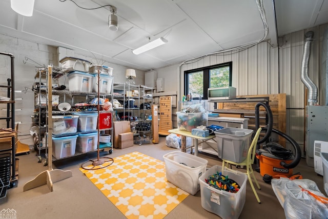 view of storage room