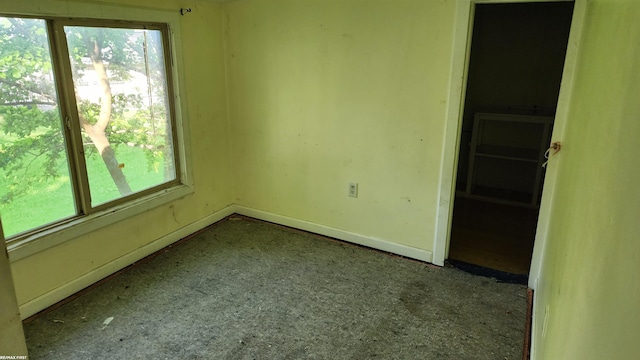 empty room featuring plenty of natural light