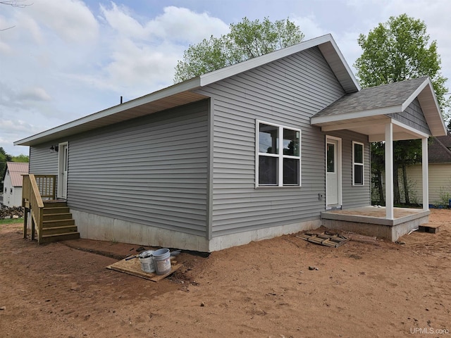 view of home's exterior