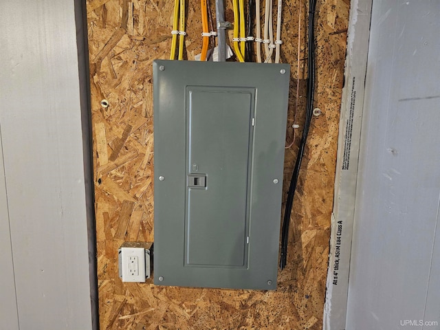 utility room with electric panel