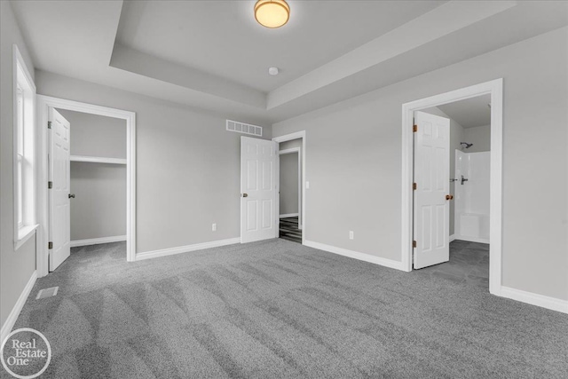 3 Riley Rd, Saint Clair, MI 48079 - unfurnished bedroom with carpet, baseboards, a raised ceiling, and a closet