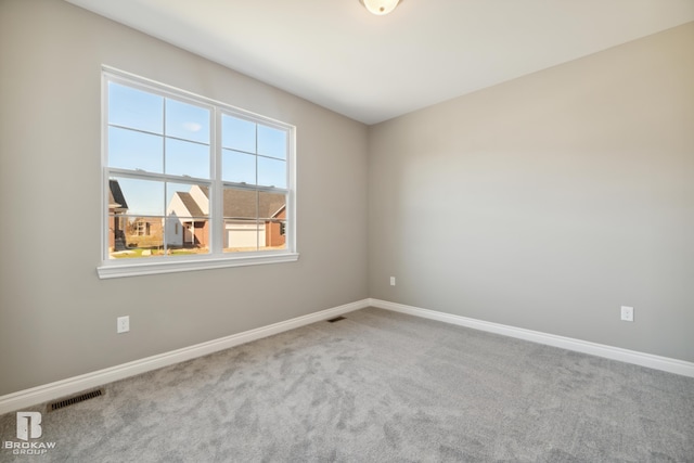 spare room featuring light carpet and a healthy amount of sunlight