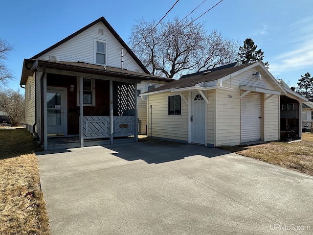 bungalow with covered porch