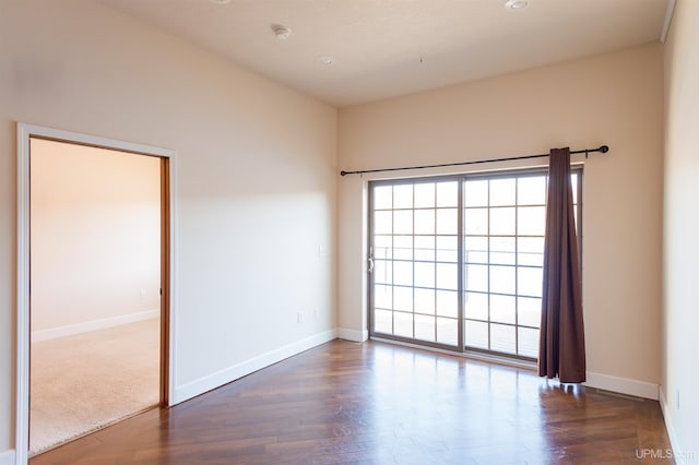 view of carpeted empty room