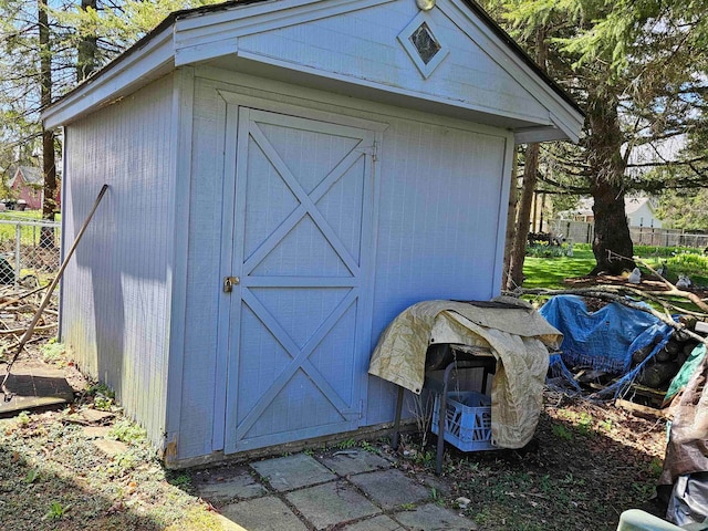 view of shed / structure