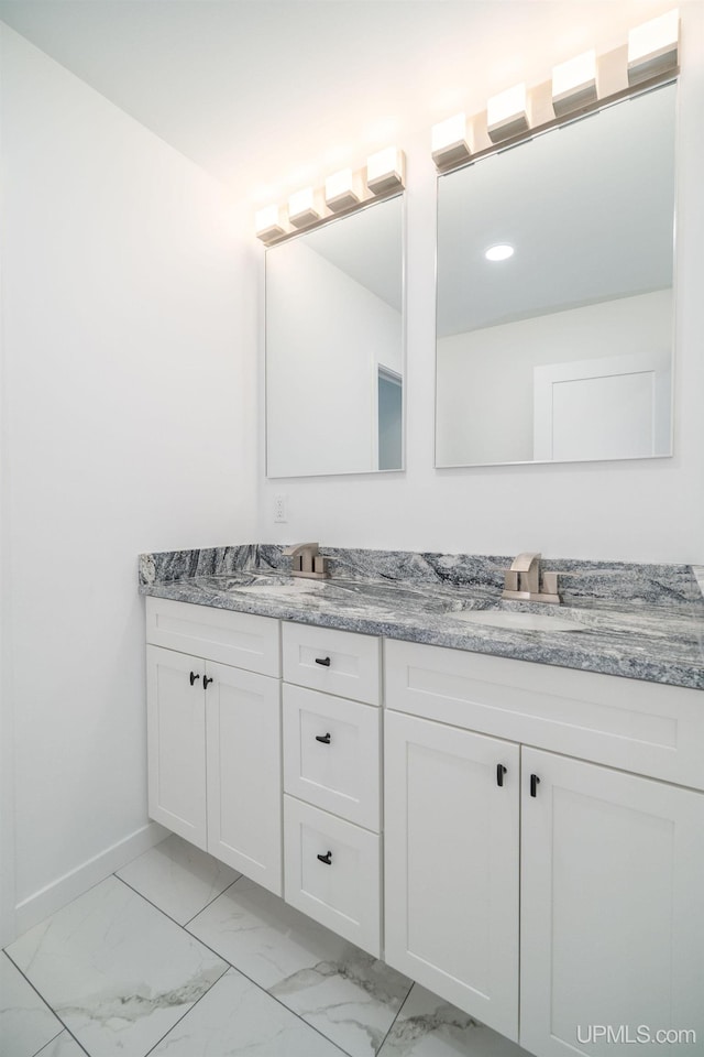 bathroom featuring vanity