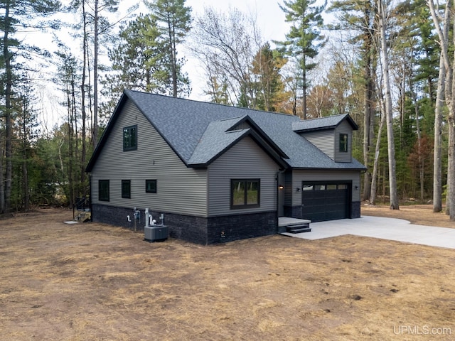 view of front of property featuring cooling unit