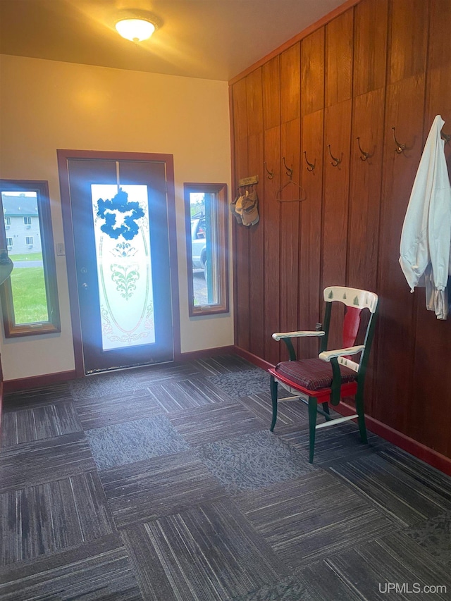 foyer entrance featuring plenty of natural light