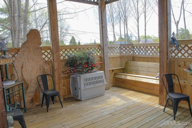 view of sunroom / solarium