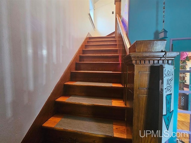 view of staircase