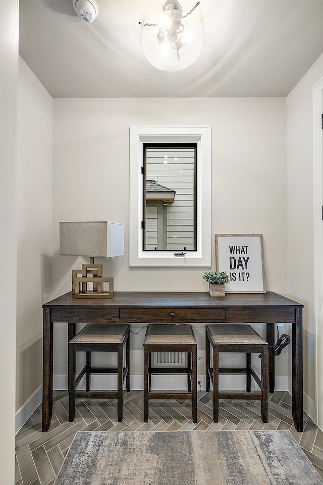 view of dining room