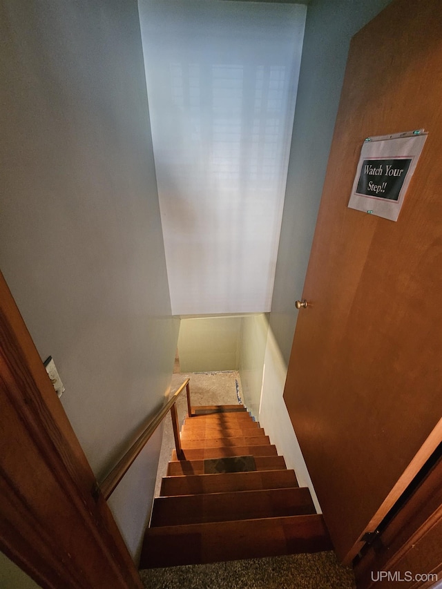 view of stairs