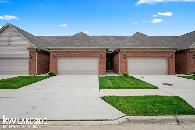 ranch-style home with a garage