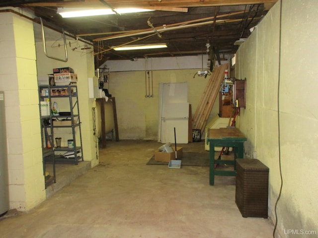 view of basement