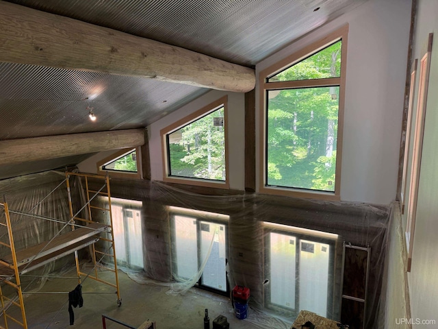 attic featuring plenty of natural light