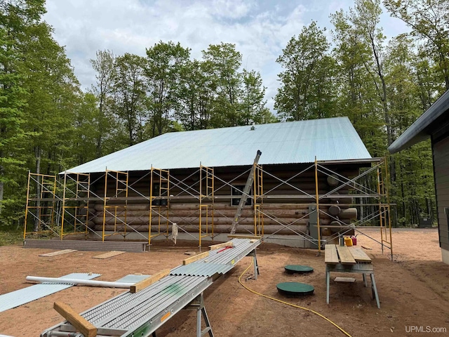 view of horse barn