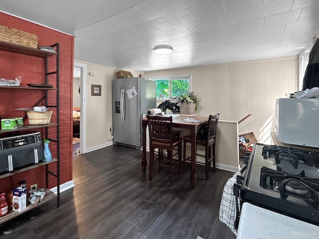 dining room featuring dark hardwood / wood-style floors