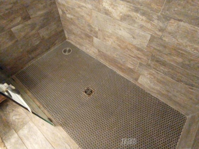 details featuring a tile shower