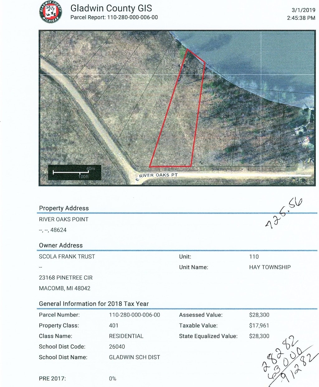 LOT6 River Oak Pt, Gladwin, MI 48624