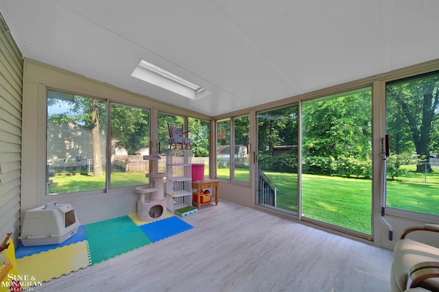 sunroom with a healthy amount of sunlight