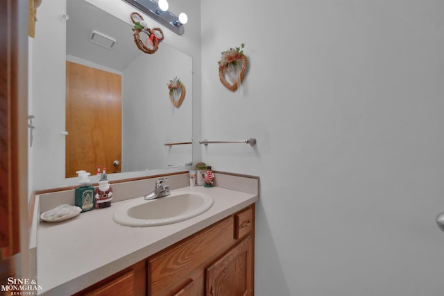 bathroom with vanity