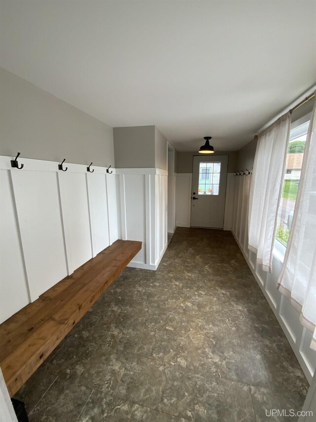 corridor with tile floors