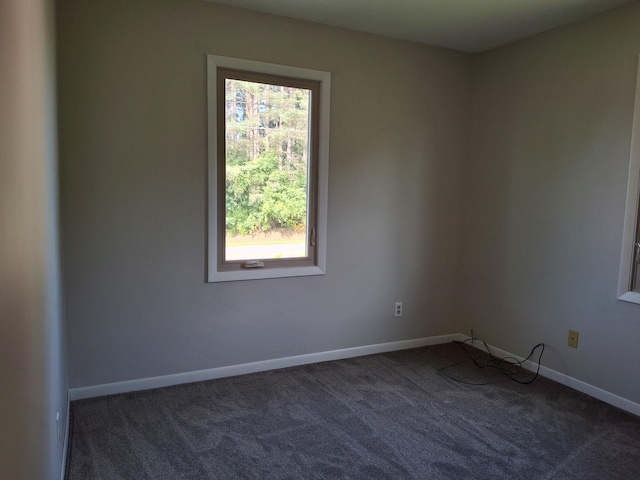 view of carpeted empty room