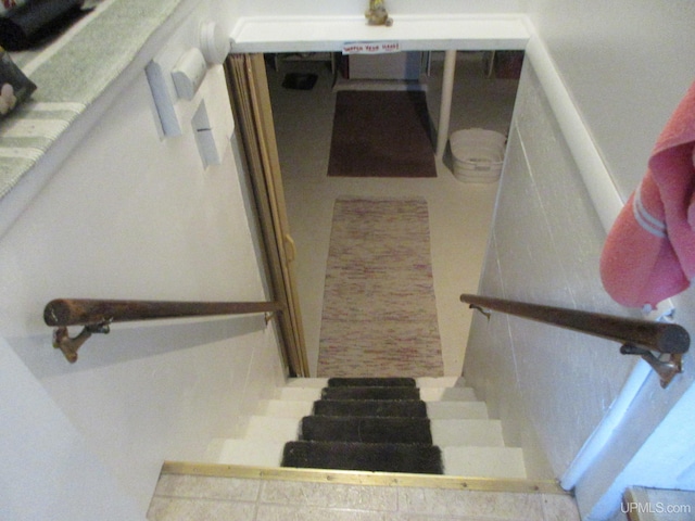 view of staircase