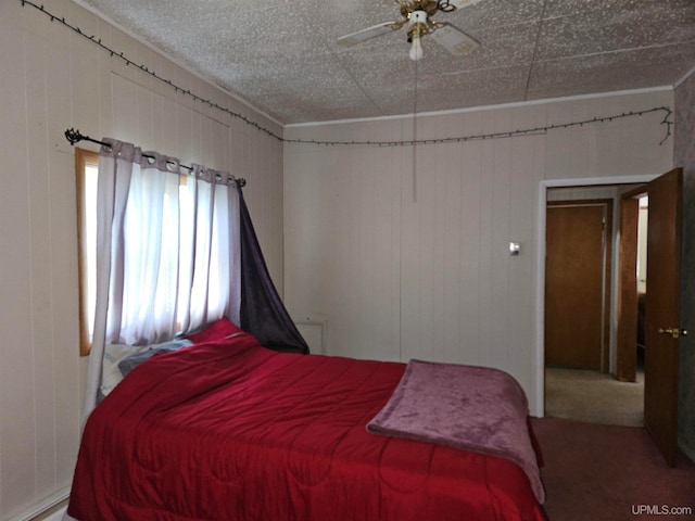 bedroom with ceiling fan