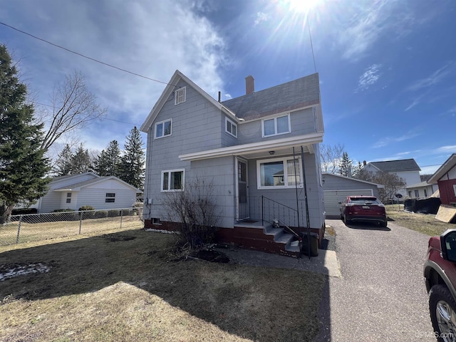 view of front of home