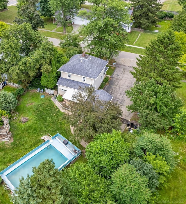 birds eye view of property