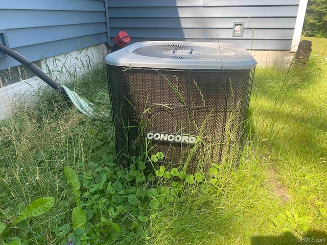 exterior details with central AC unit