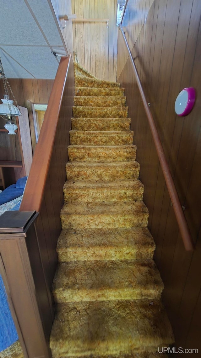 view of stairway