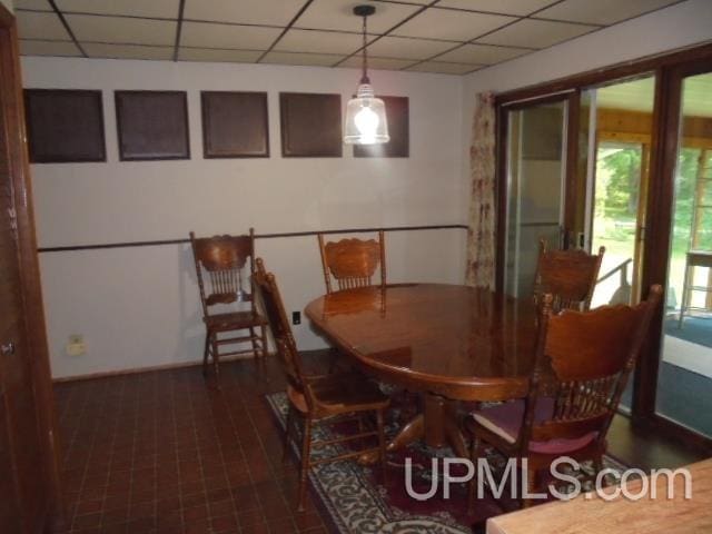 view of dining room