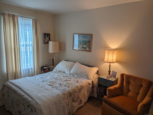 bedroom with multiple windows