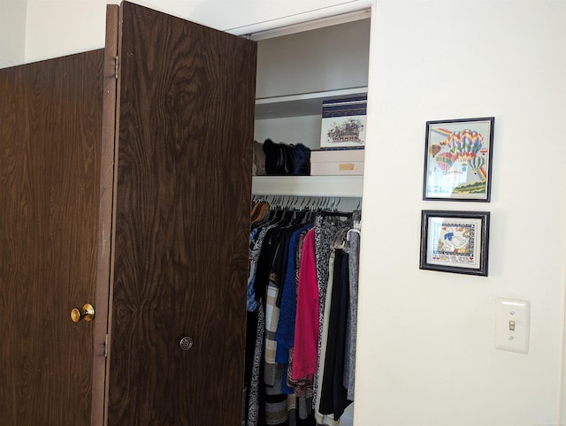 view of closet