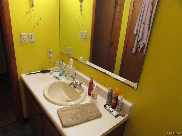 bathroom with vanity