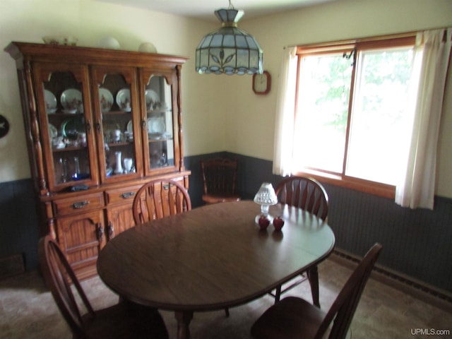 view of dining space