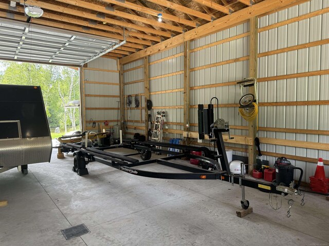 interior space featuring a carport