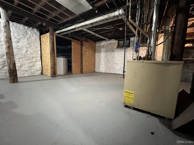 view of basement