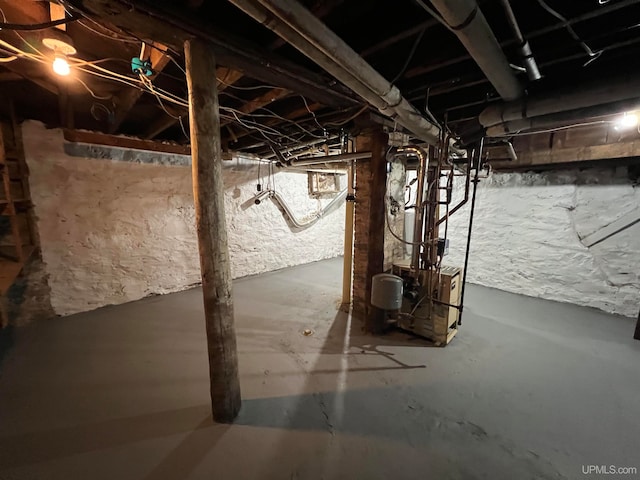 view of basement