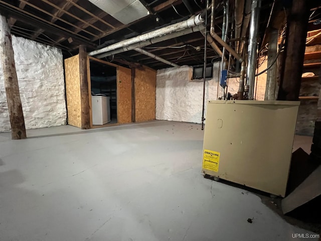 view of basement