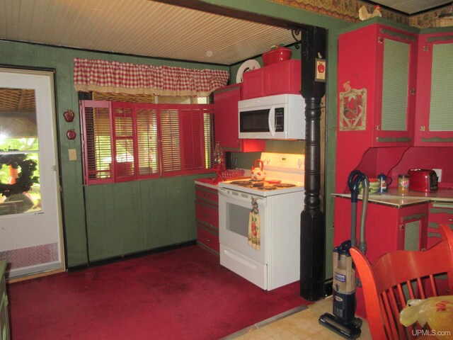 kitchen featuring white appliances