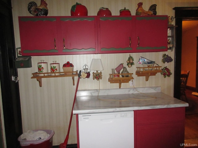 kitchen featuring dishwasher